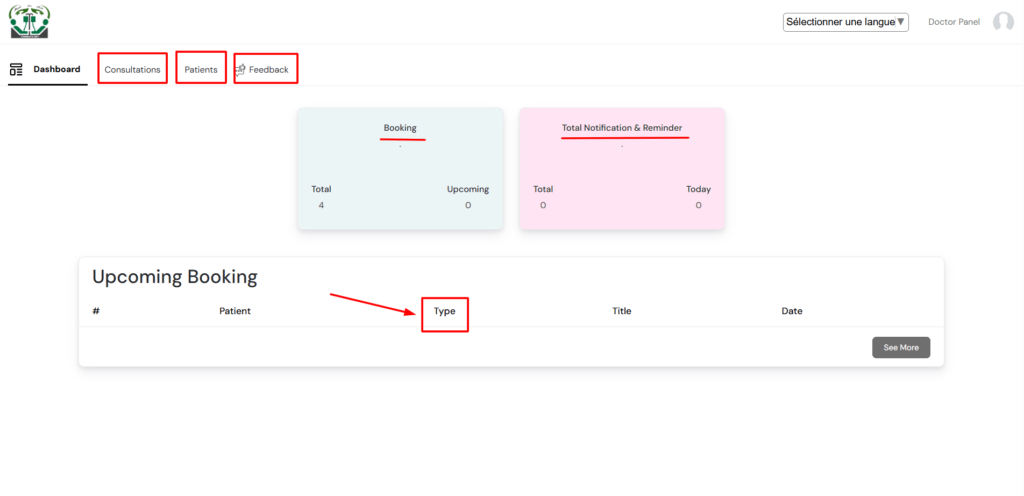 H-doctor's dashboard
